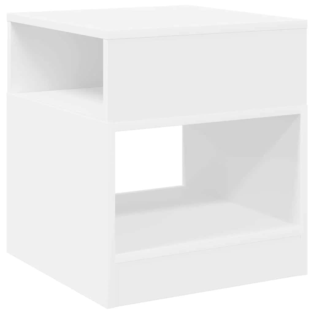 Stranska miza Bela 40,5 x 40 x 45 cm Inženirski les - slika 2