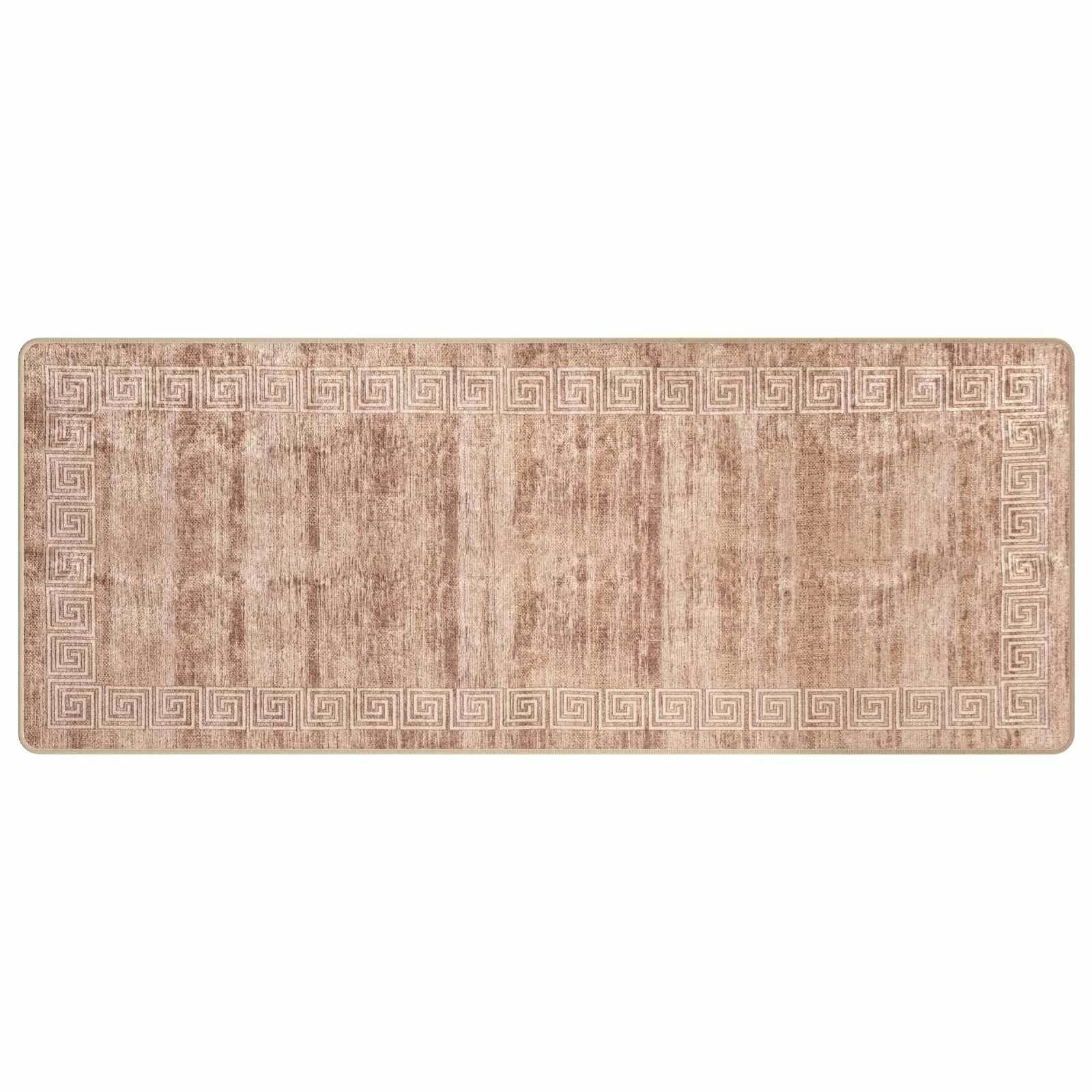 Preproga runner MARSA Bela 80 x 200 cm Poliester in PVC - slika 2