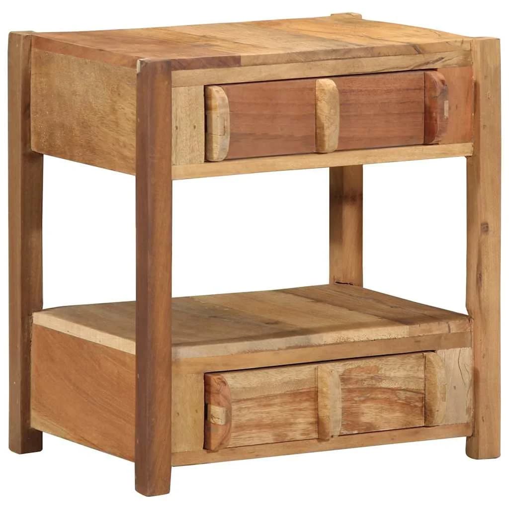 Stranska miza Rjava 43 x 32 x 46 cm Trdna obnovljena les