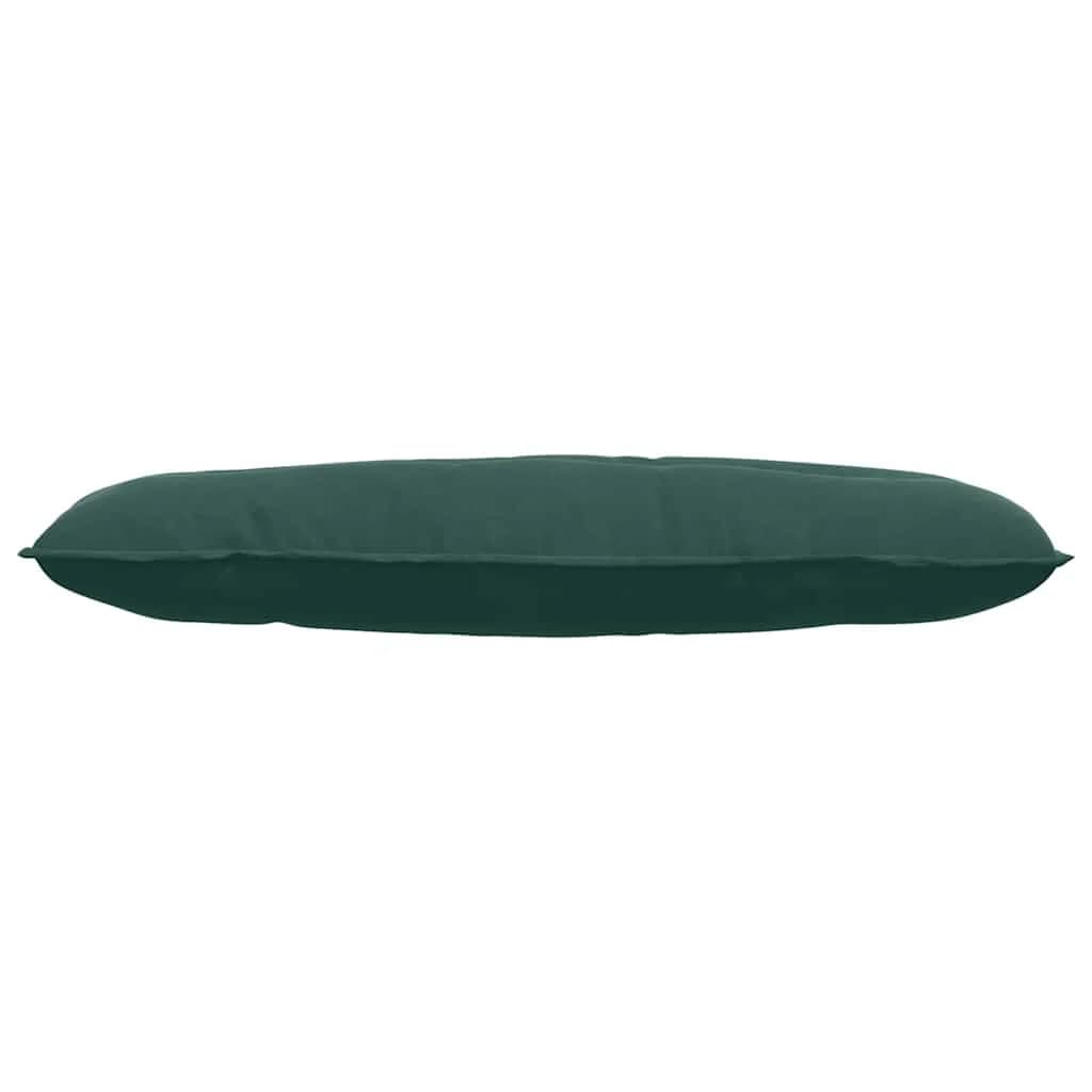 Poglavni vzglavnik Temno zelena 120 x 50 cm Žametna tkanina - slika 5