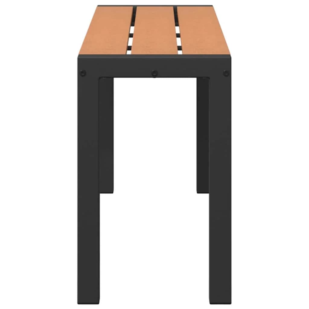 Vrtna klop Rjava 100 x 28 x 45 cm Jeklo - slika 5