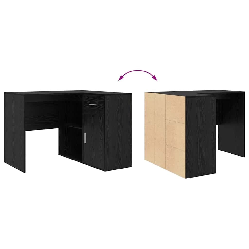 Kotniška miza s predalom Črna Orehovina 102 x 88 x 75 cm - slika 11