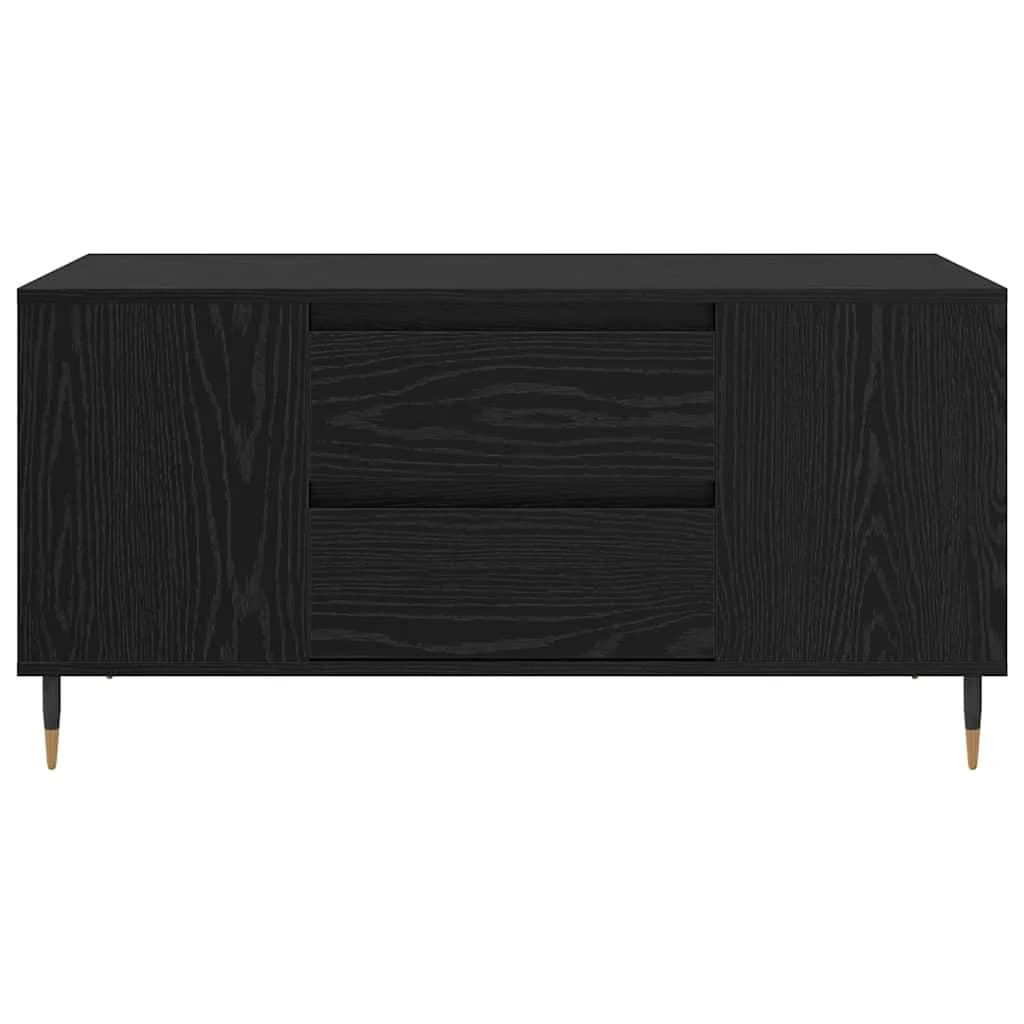 Klubska miza Črna Orehovina 102 x 44,5 x 50 cm Inženirski les - slika 6