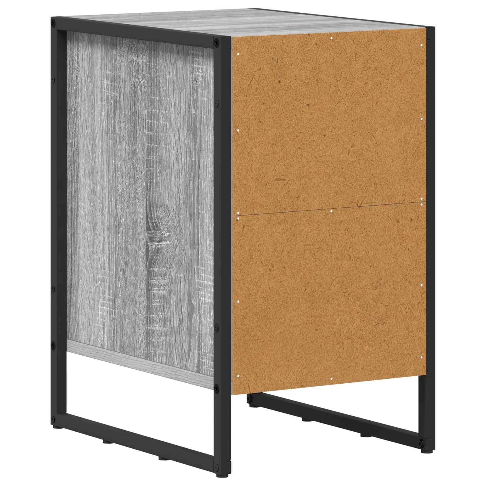 Nočna omarica 2 kos Siva Sonoma 39,5 x 30 x 50 cm - slika 8