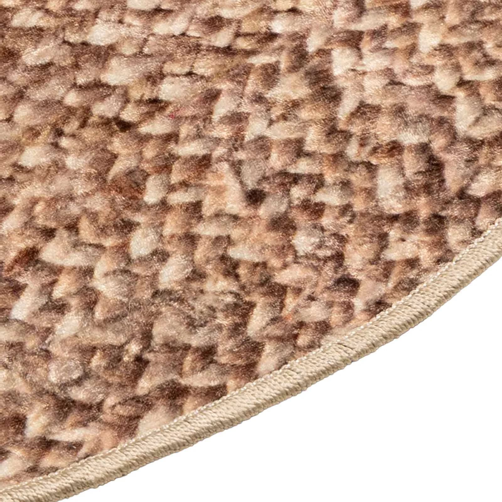 Preproga runner MARSA Rumena 120 x 120 cm Poliester in PVC - slika 3