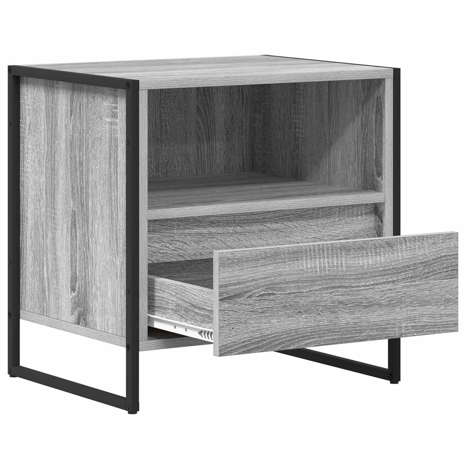 Nočna omarica 2 kos Siva Sonoma 50 x 39,5 x 50 cm - slika 11