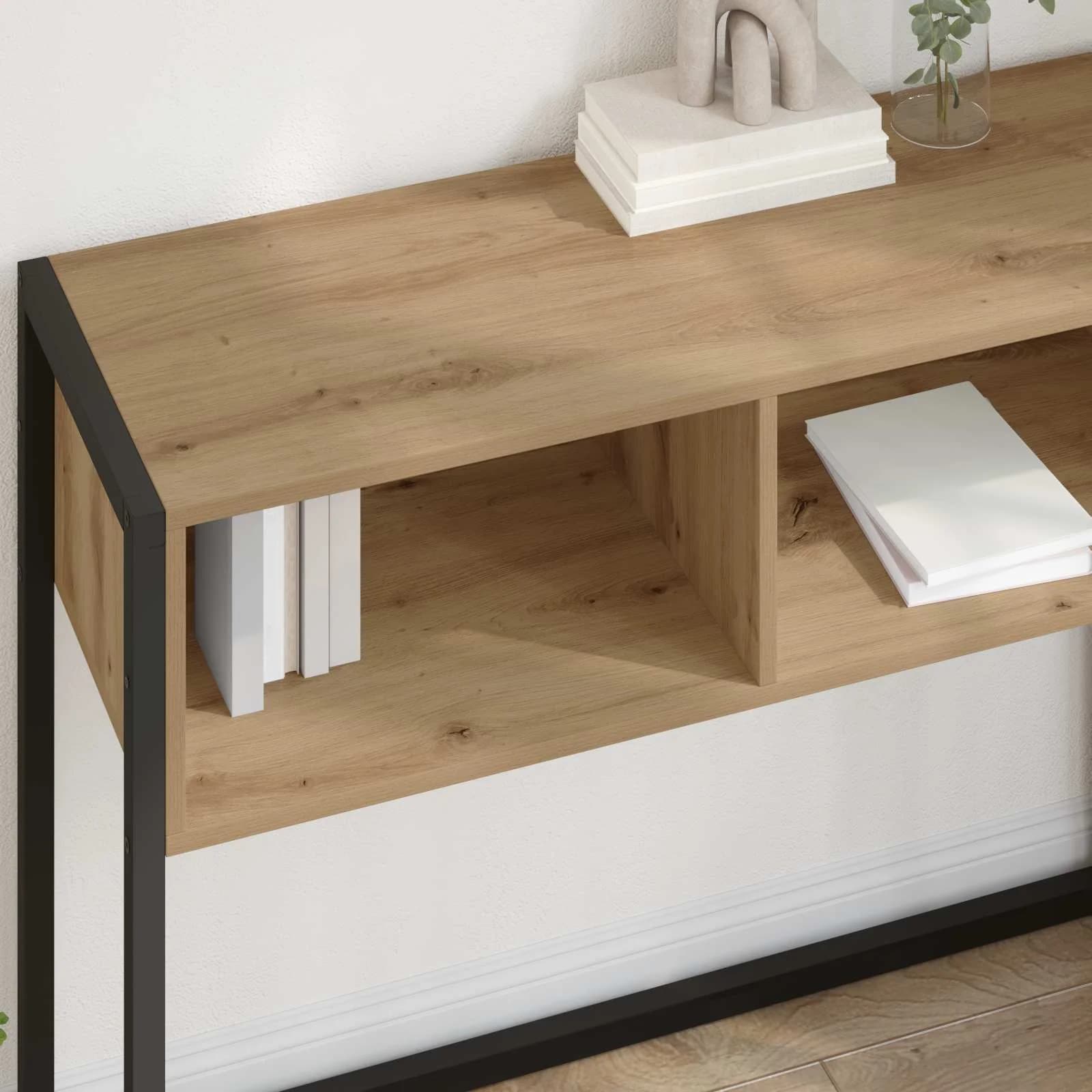 Stranska miza Oreh 100 x 36 x 75 cm Inženirski les - slika 4
