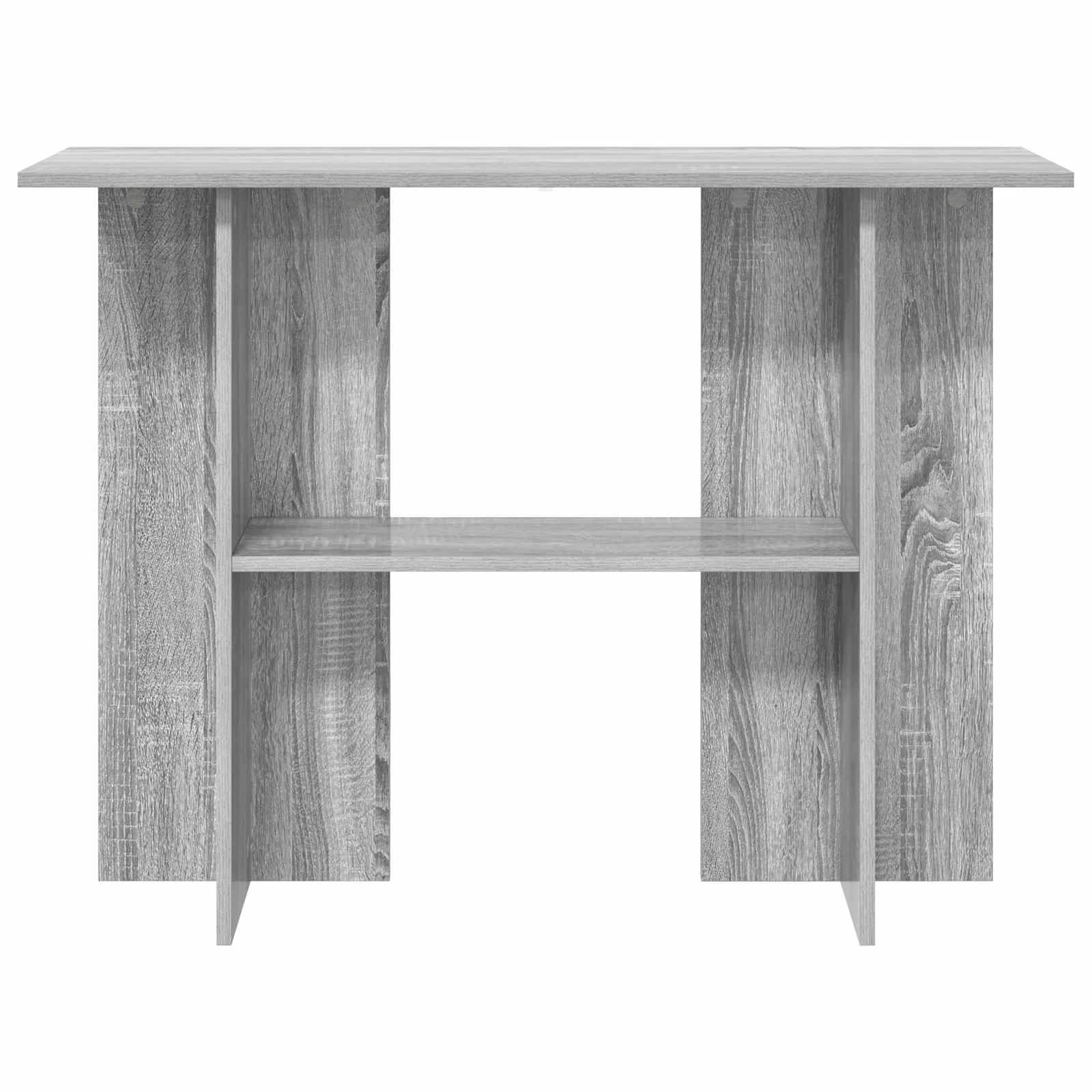 Konzolna miza Siva Sonoma 100 x 30 x 75 cm Inženirski les - slika 5