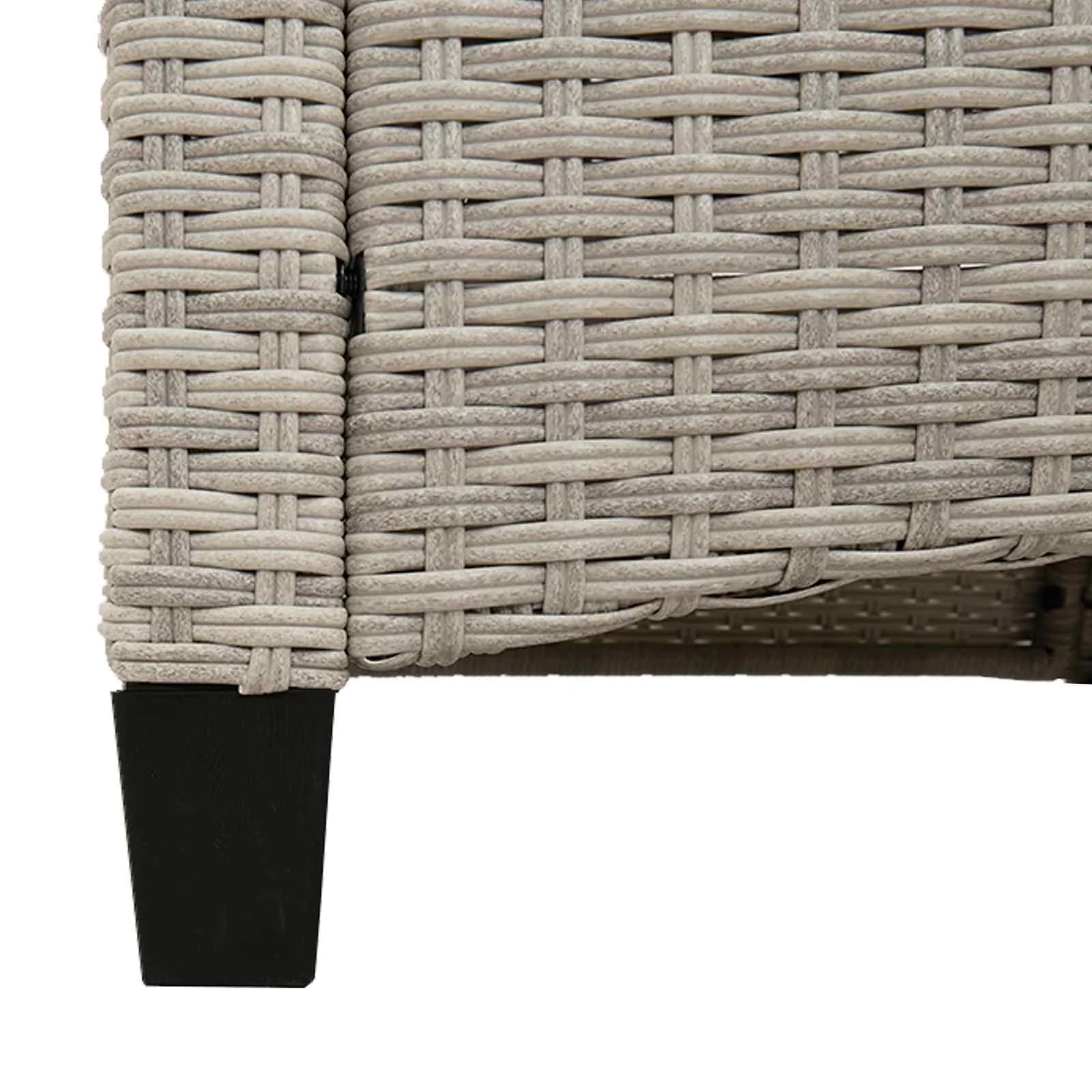 Vrtna klop z blazino 105 x 60 x 112 cm jeklo - slika 8