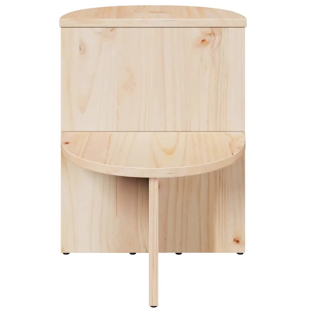 Klubska miza Naravna 50 x 40 x 50 cm Trdna borovina - slika 6