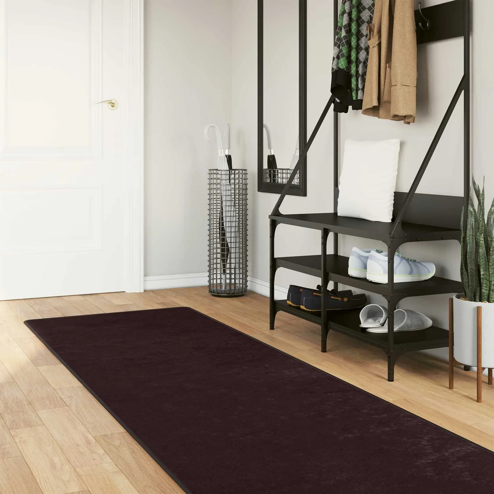 Preproga runner MARSA Antracit 80 x 250 cm Poliester in PVC