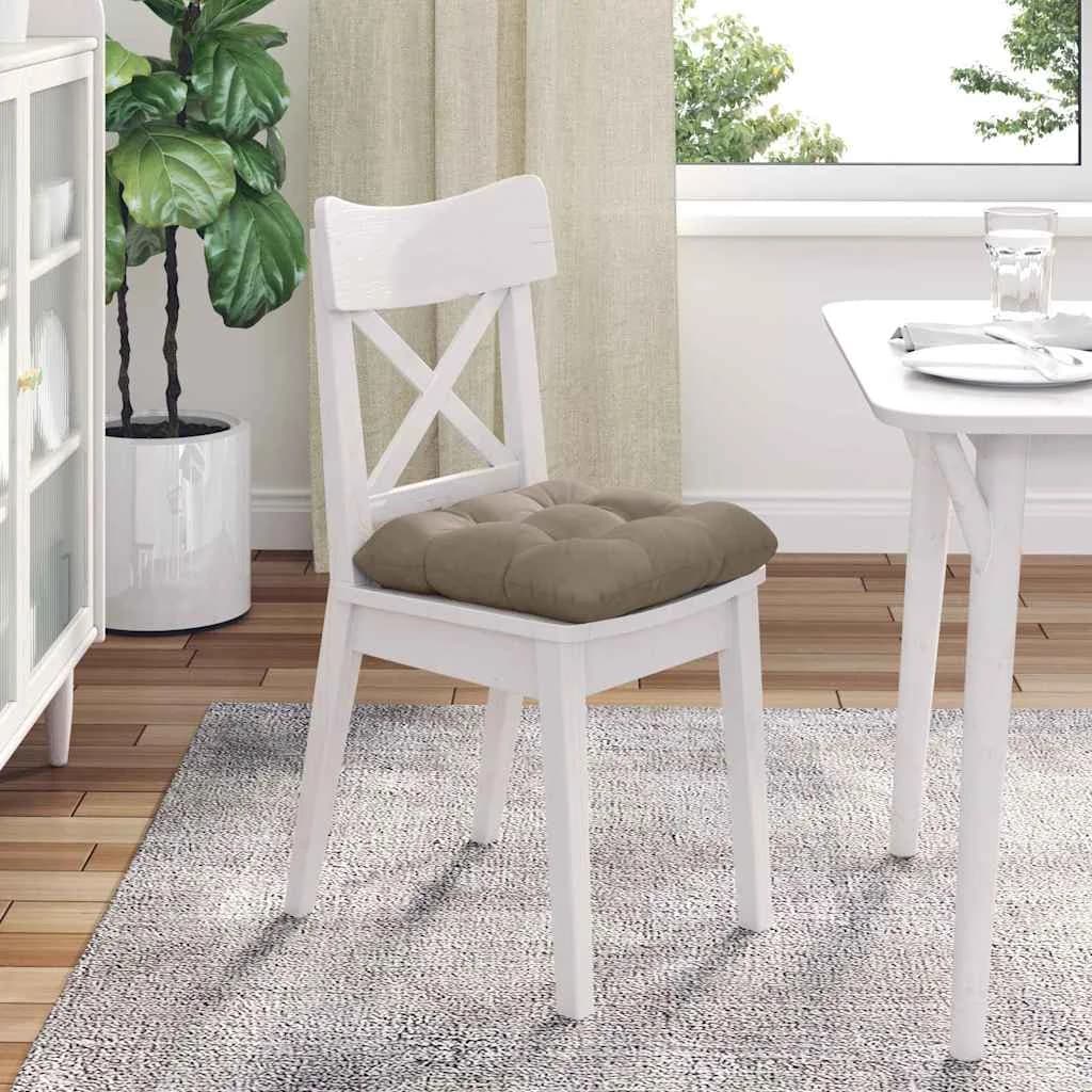 Sedežne blazine 4 kos Mikrofiber tkanina Taupe 40 x 40 cm - slika 4