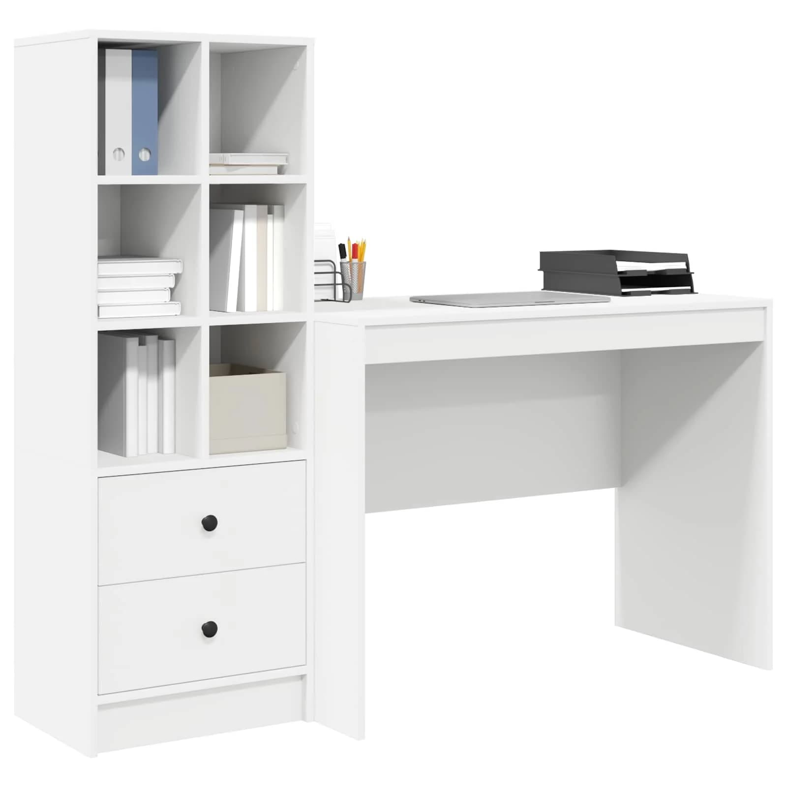 Miza Bela 145.5 x 50 x 127 cm 2 kos - slika 3