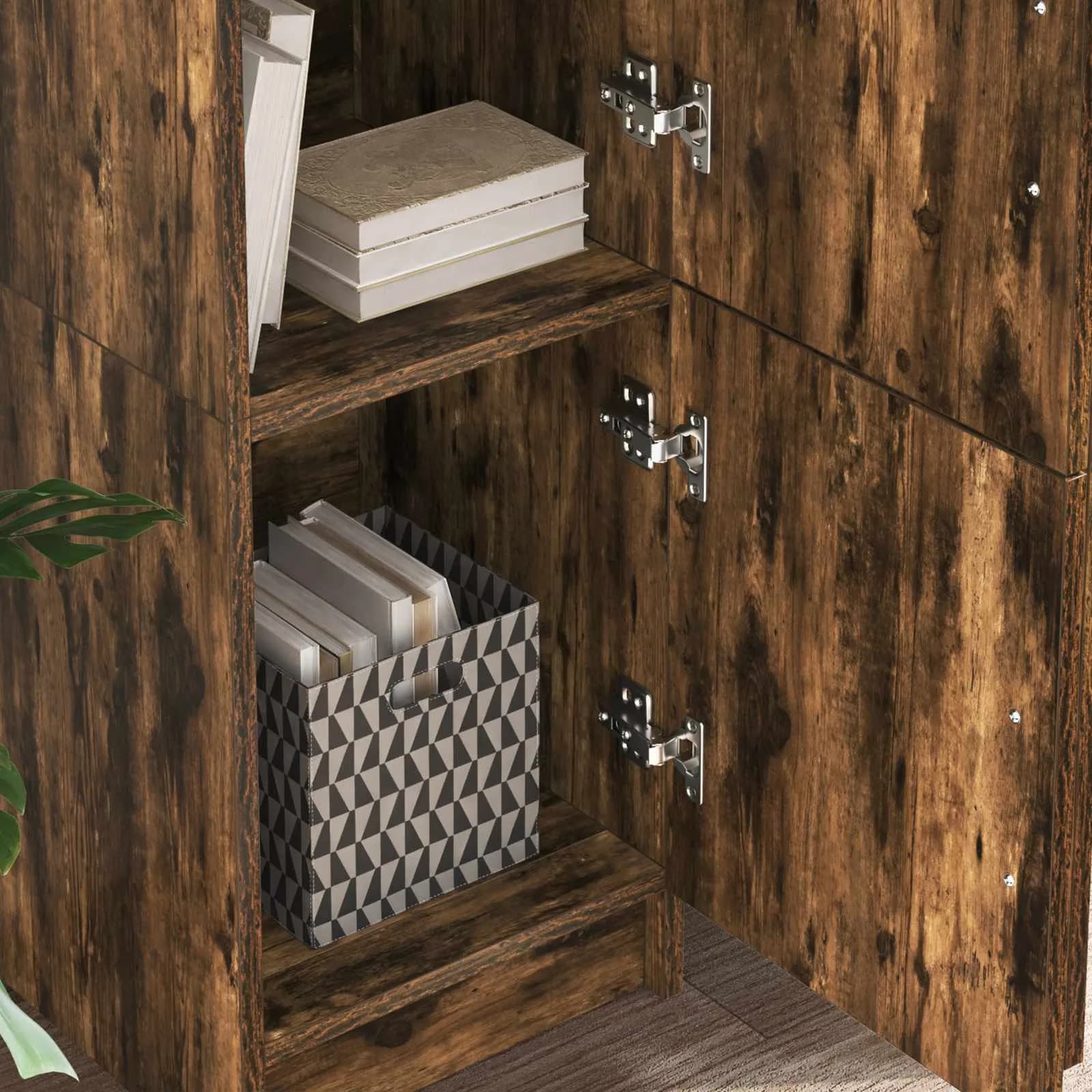 Miza Dimljeni oreh 133,5 x 50 x 124 cm 2 kos - slika 4
