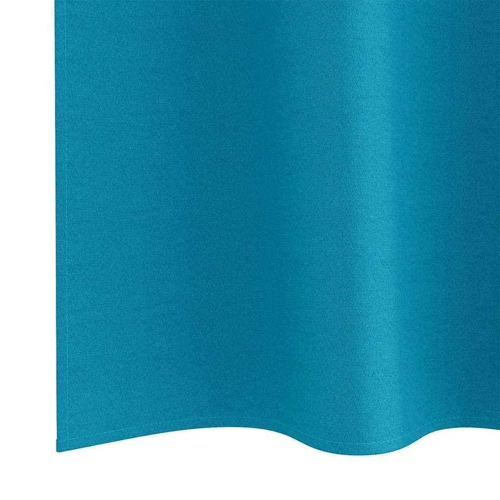 Zavese za zatemnitev z obroči 2 kos Turkizna 260 x 140 cm - slika 6