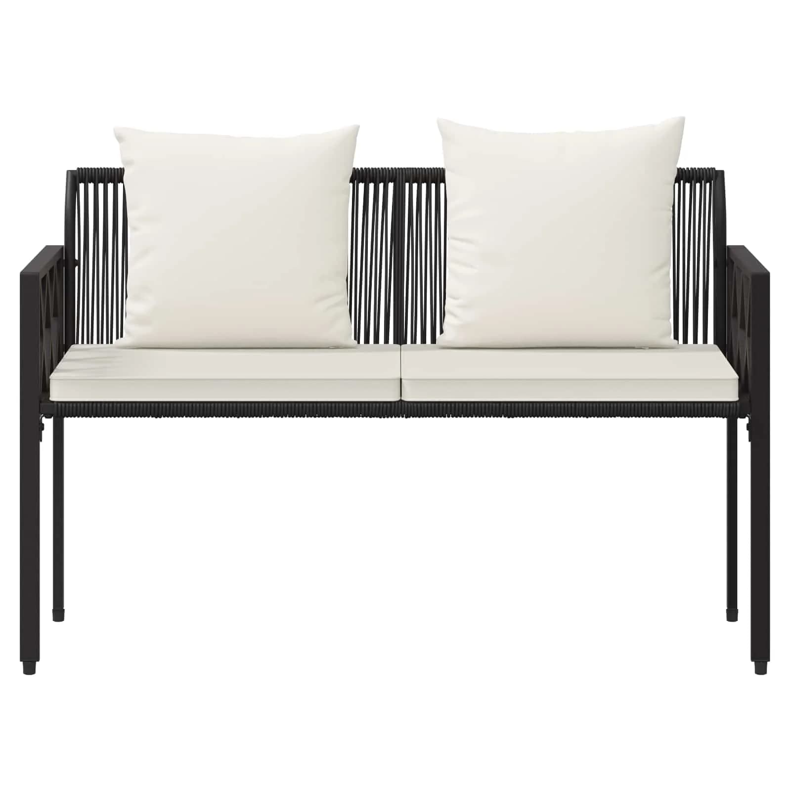 Zunanje klopi 2 -Seater 116 x 56 x 75 cm poli ratan - slika 5