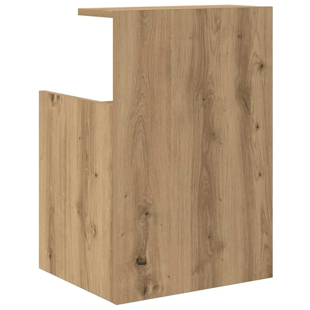 Nočna omarica 2 kos Umetni hrast 40 x 35 x 60 cm Inženirski les - slika 8