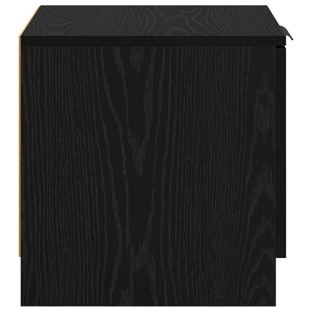 Posteljna omarica 2 kos Črna Orehovina 40 x 39 x 40cm - slika 8