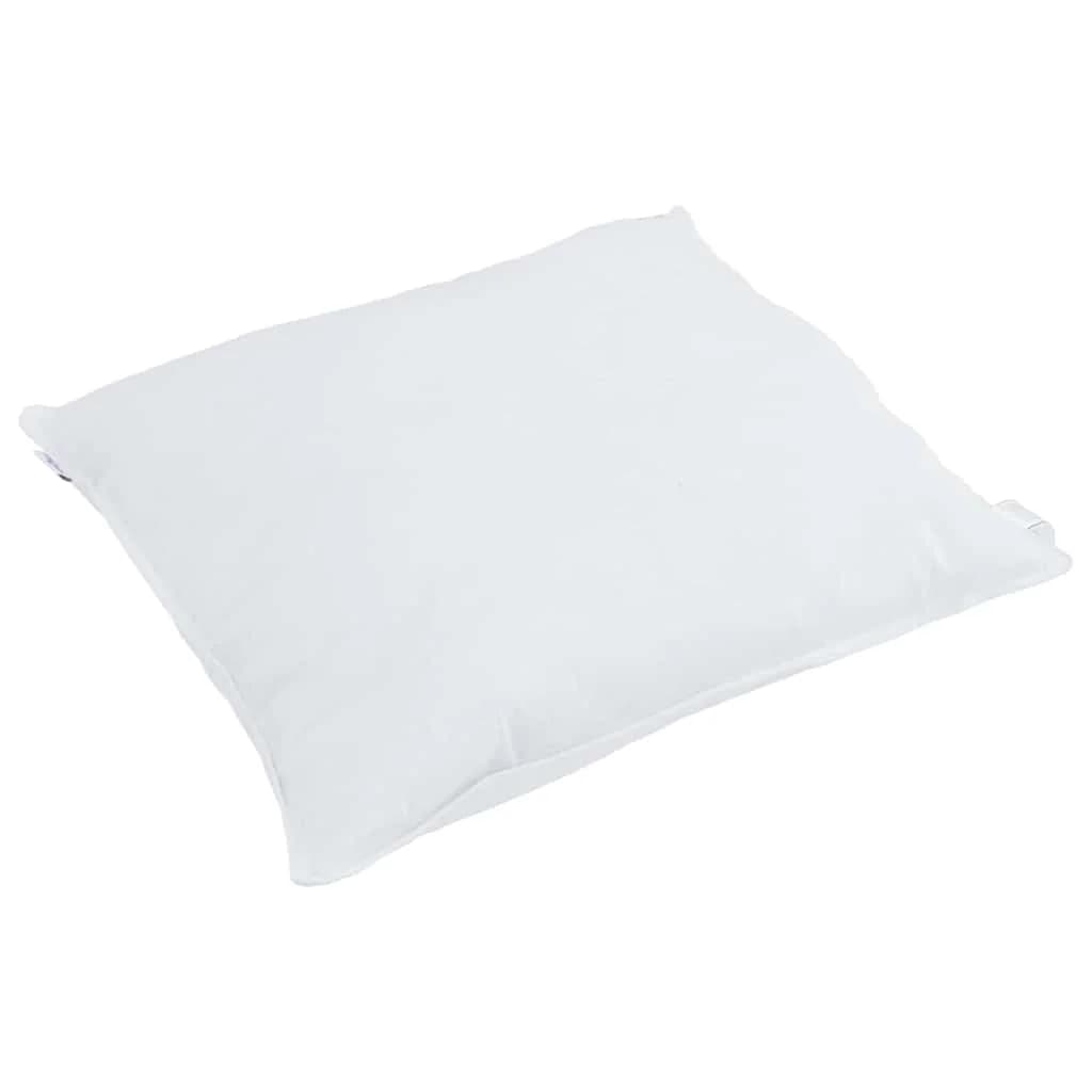 Vzglavnik 2 kos 50 x 50 cm Perje Bela - slika 4
