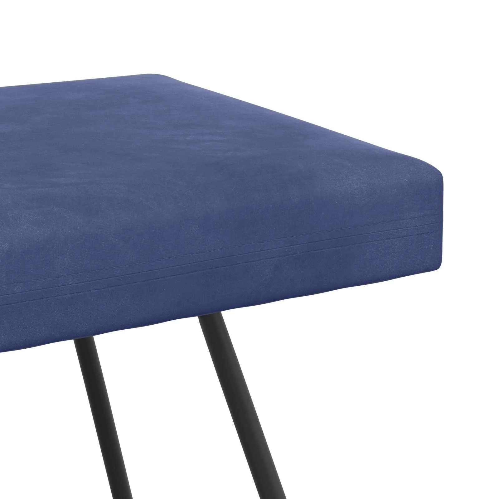 klop Policijska modra 80 x 40 x 45 cm Žamet - slika 6