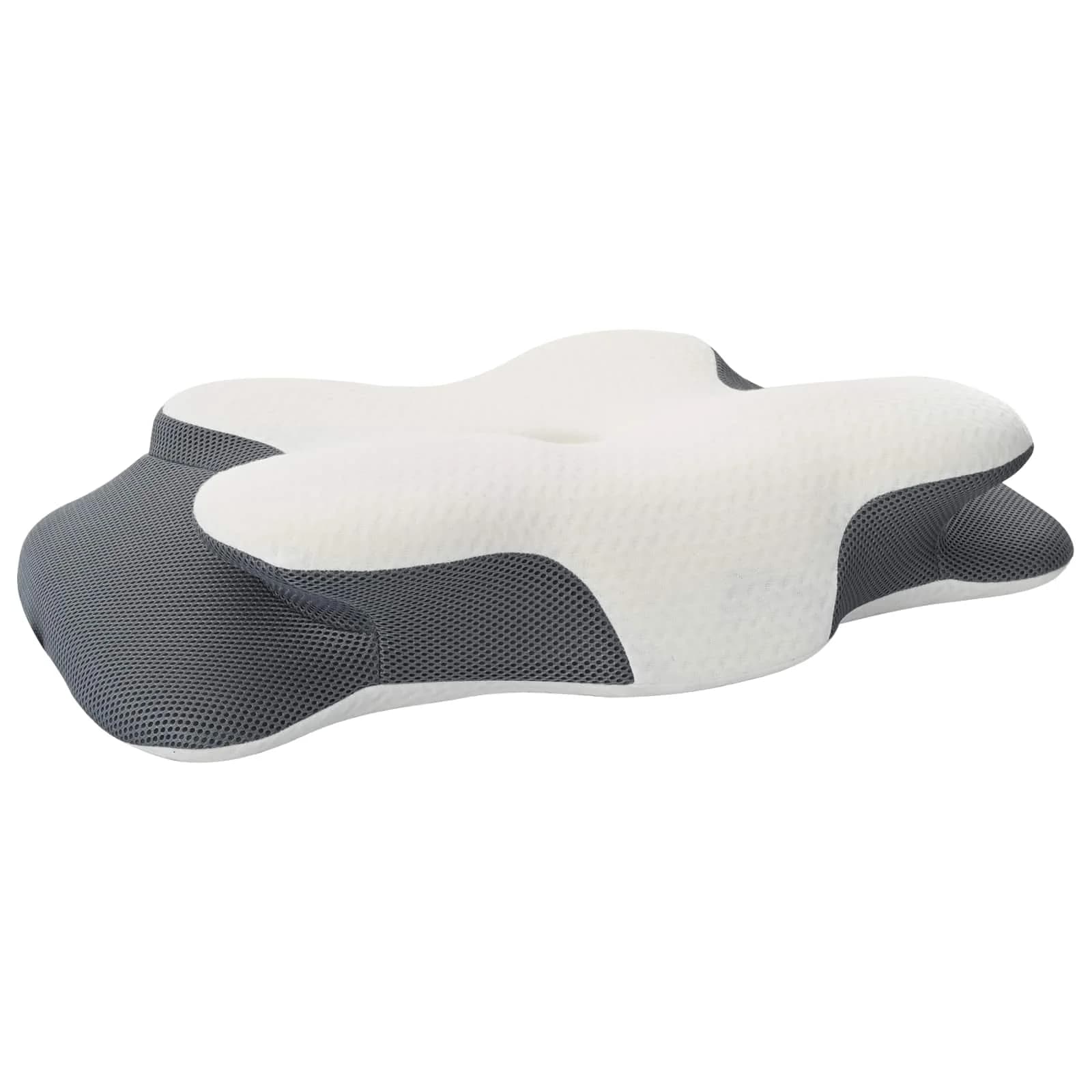 Vzglavnik za vrat Bela Spominska pena 58 x 37,5 x 12 cm - slika 7