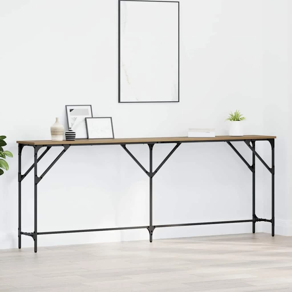 Konzolna miza artisan hrast 200 x 29 x 75 cm