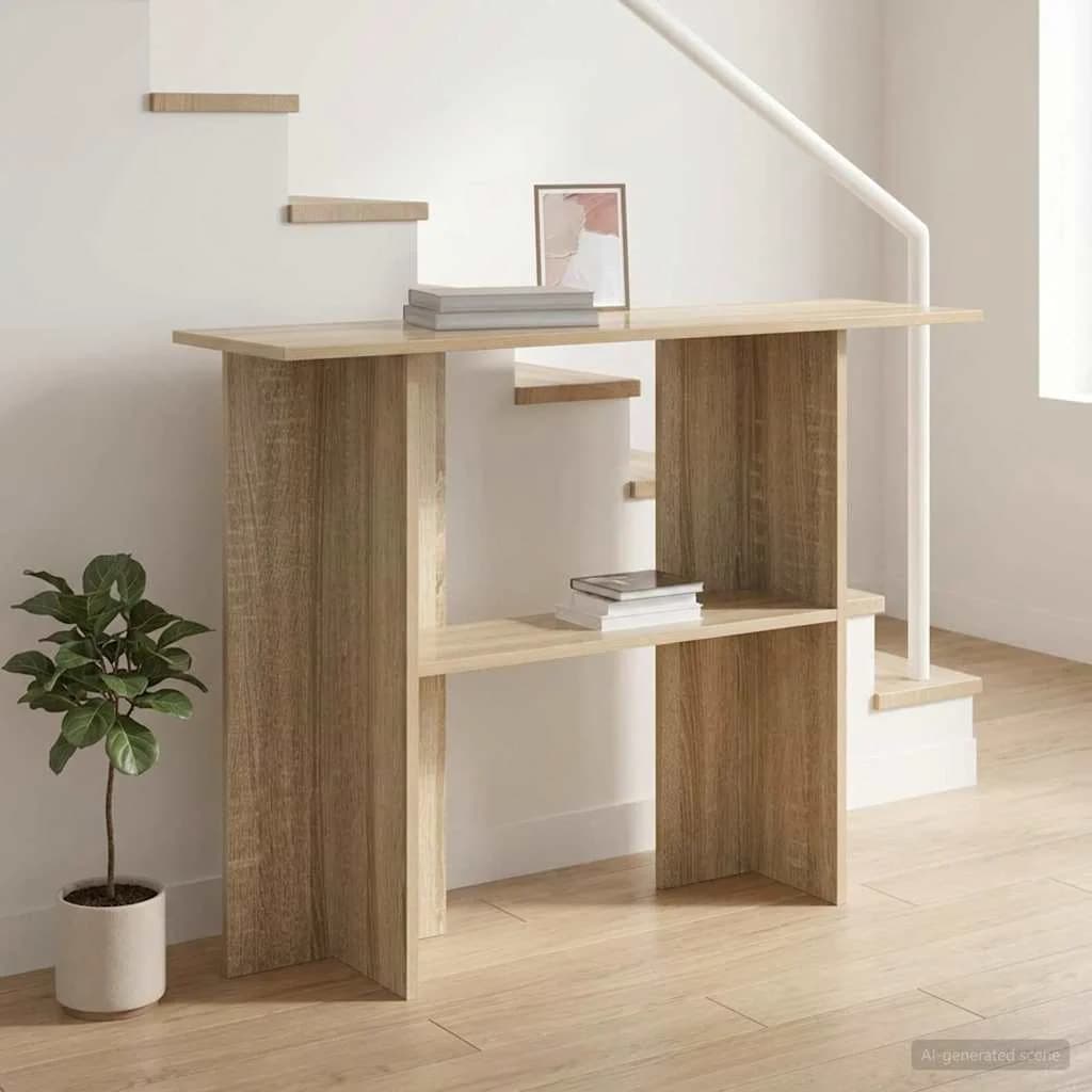 Konzolna miza Sonoma hrast 100 x 30 x 75 cm Inženirski les