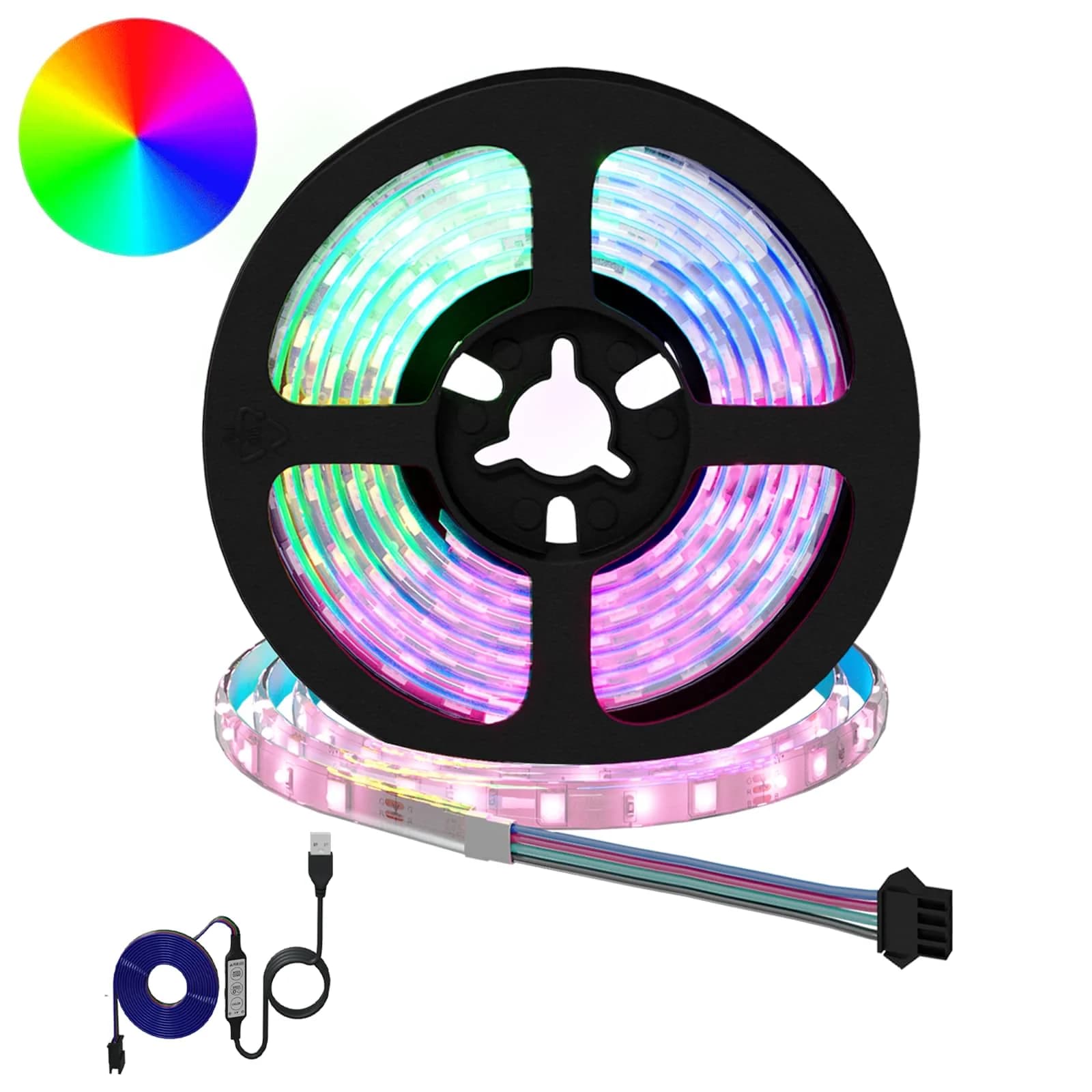 LED trak 12 kos Črna in prozorna Baker in plastika