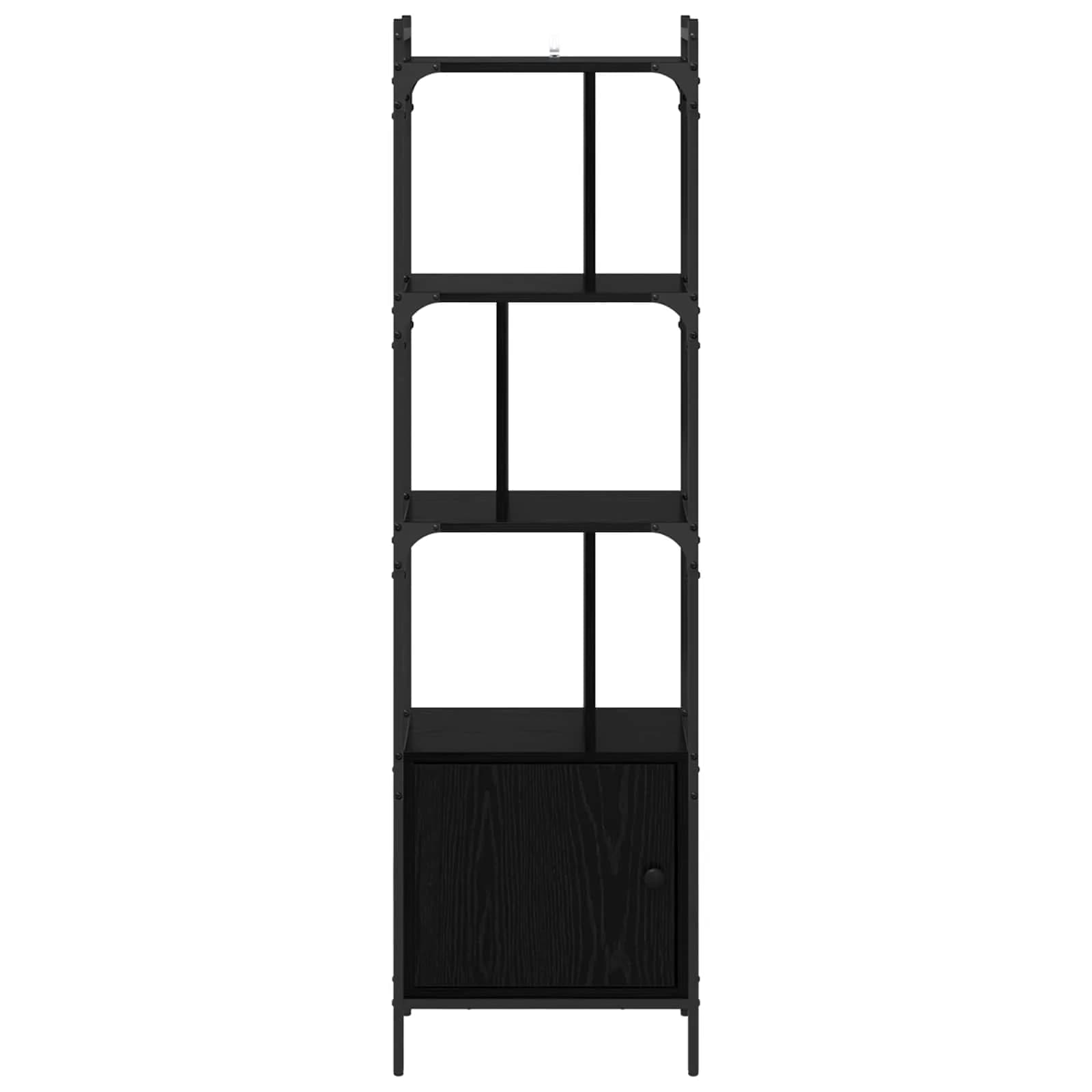 Knjižna omara 6 nivojev 44,5 x 30 x 154,5 cm Inženirski les - slika 6