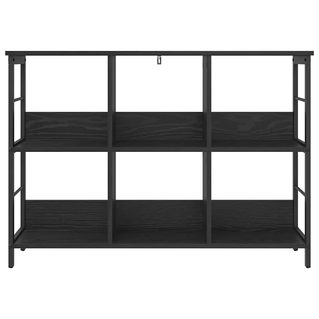 Knjižna polica 6 nivojev 102 x 32 x 72,5 cm Inženirski les - slika 5