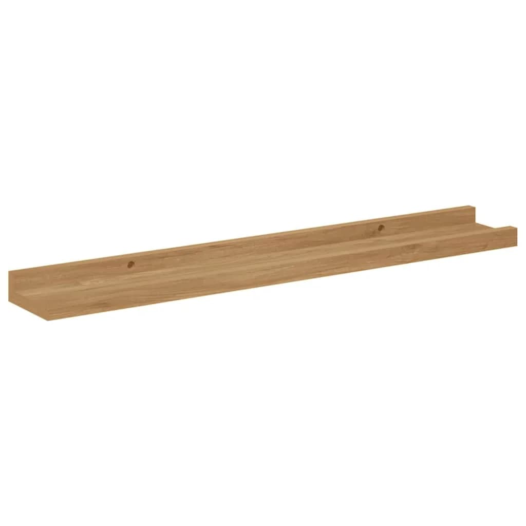 Stenska polica Montaža za steno 2 kos Rjava 60 x 9 x 3 cm - slika 6