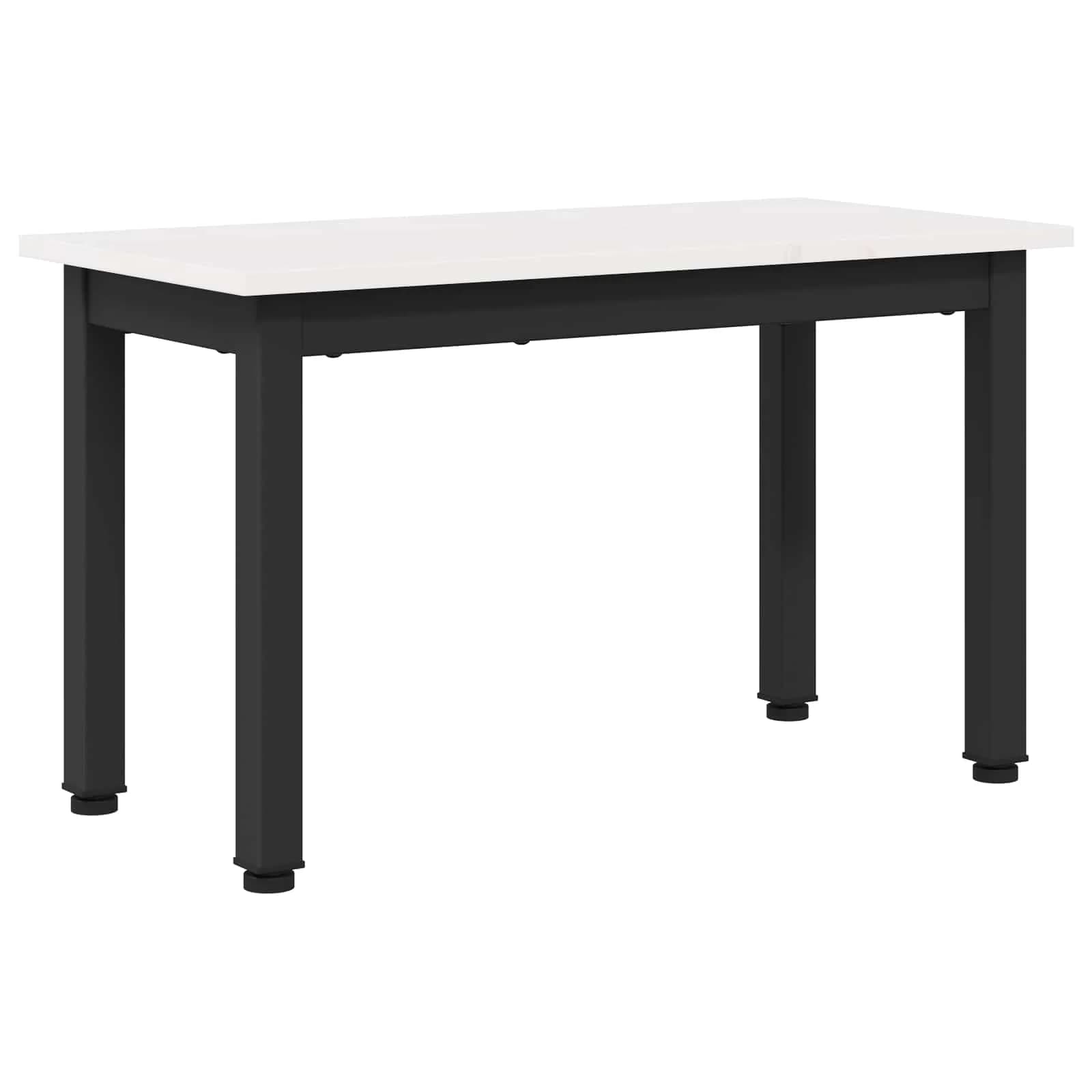 Klubska miza Bela 60 x 30 x 36 cm Masivno borovo les - slika 2