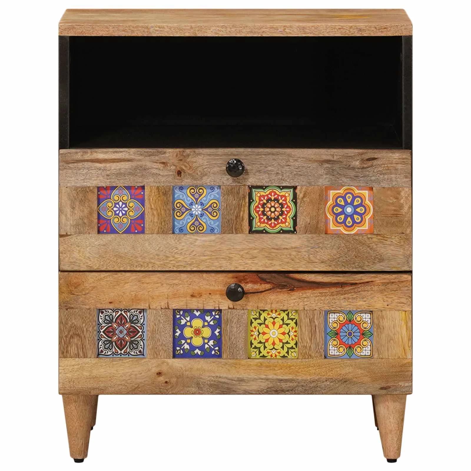 Nočna omarica Naravna 50 x 33 x 62 cm Masiven les manga - slika 3