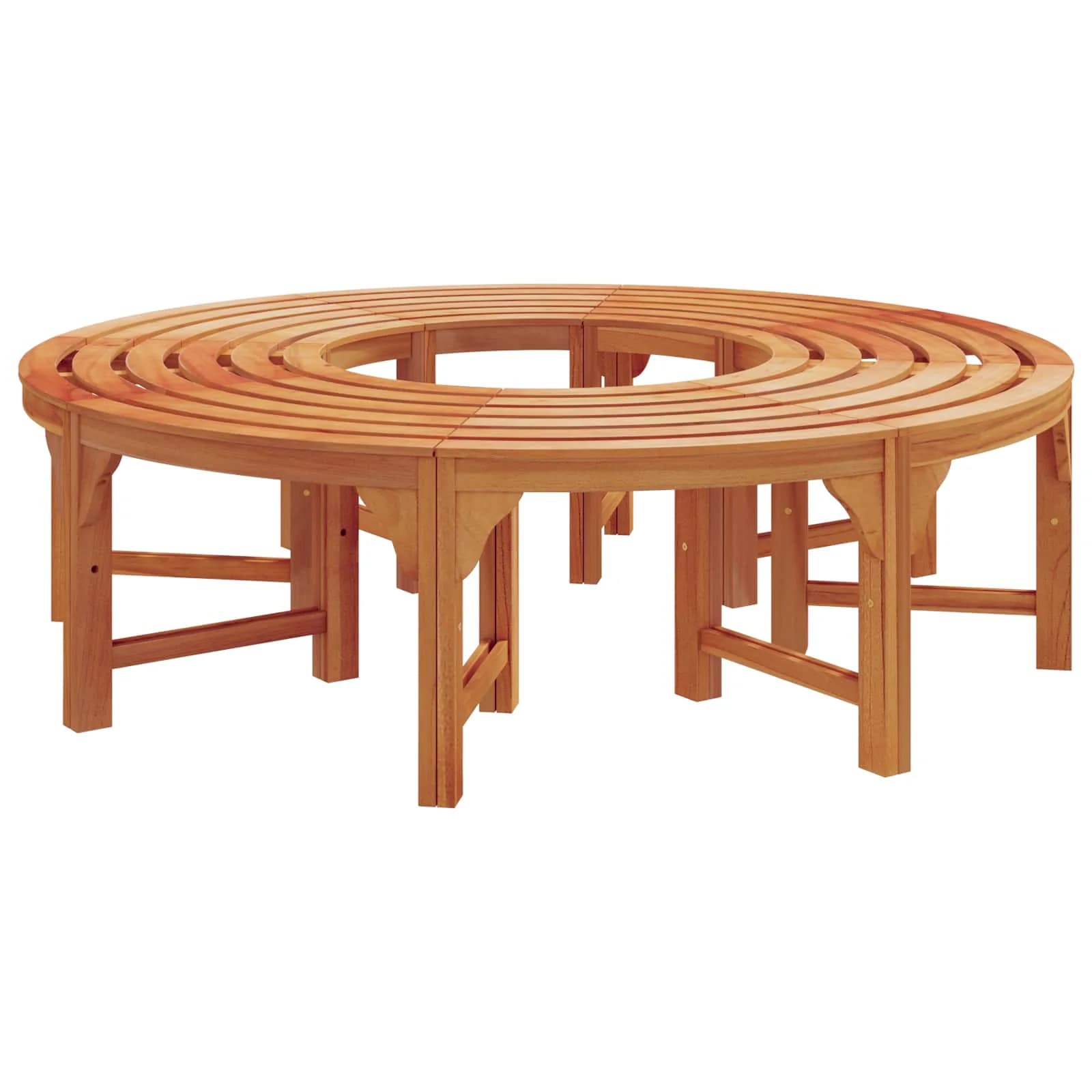 Banka Dreves 8 -Seater 2 kos 160 x 80 x 45cm Naravna - slika 8