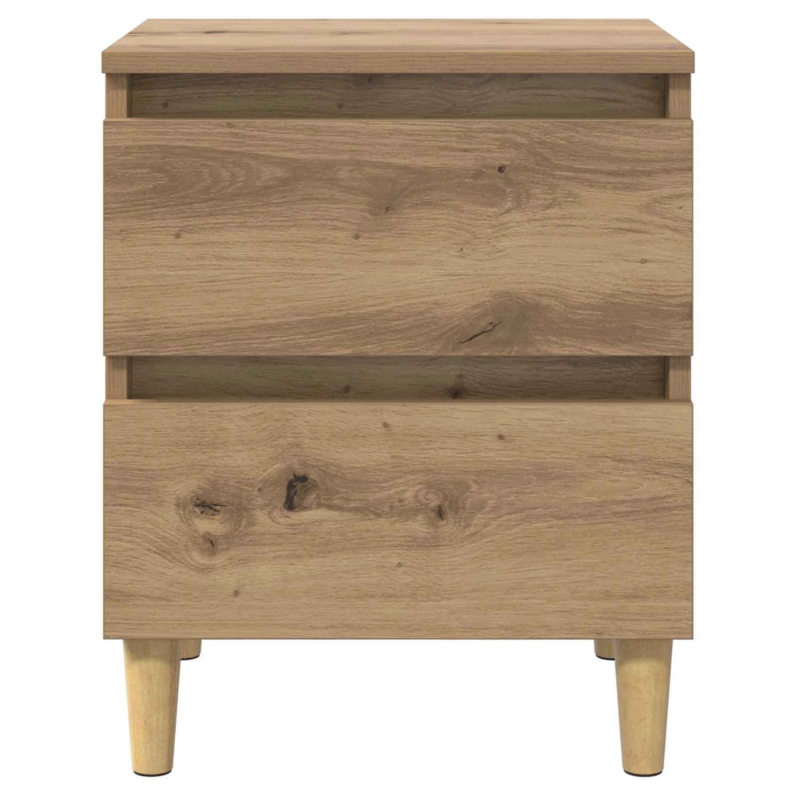 Posteljna omarica Umetni hrast 40 x 35 x 50 cm Inženirski les - slika 4