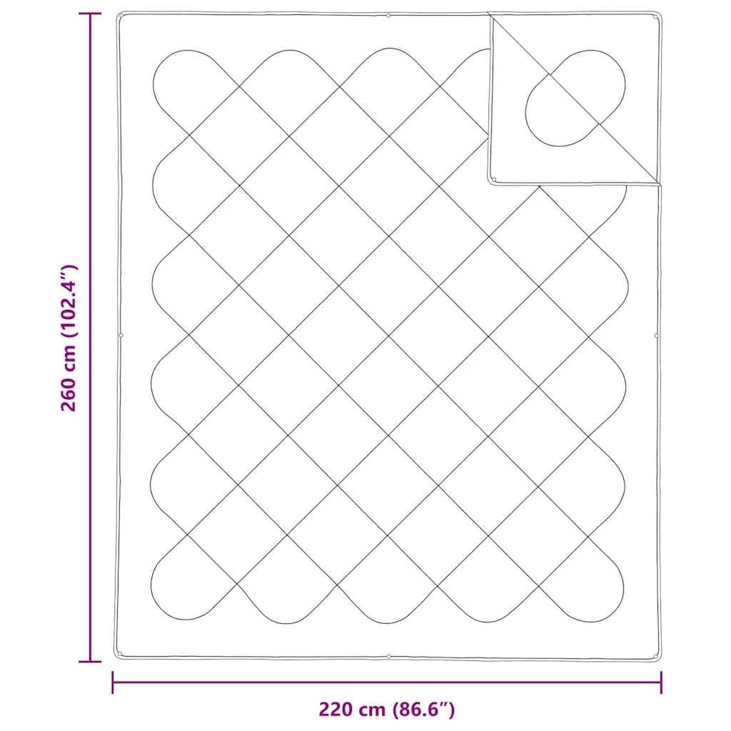 2-v-1 Dv entscheiden Bela 260 x 220 x 10 cm Poliester - slika 10