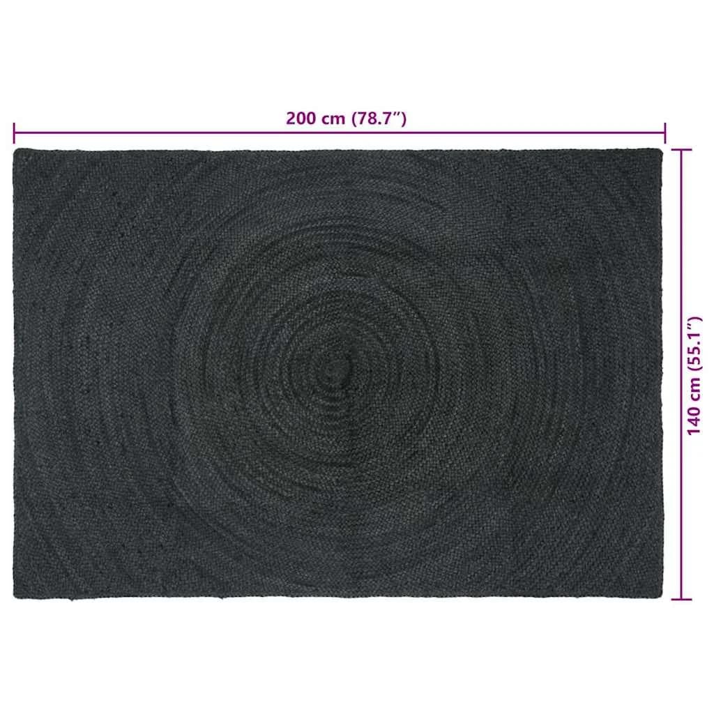Preproge za površine Temno siva 140 x 200 cm Juta - slika 9