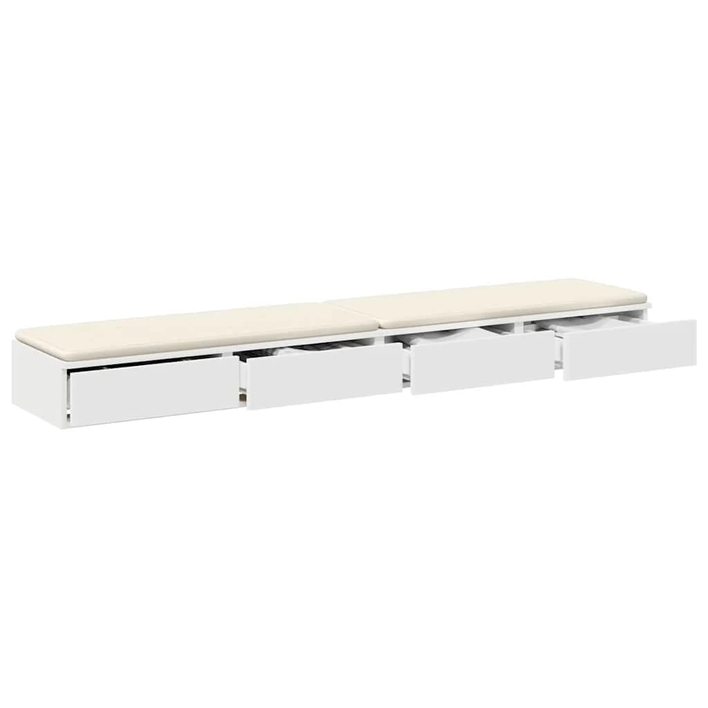 Posteljni predali Bela 180 x 36,5 x 16,5 cm Konstruiran les - slika 3