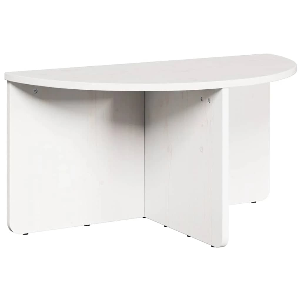 Klubska miza 2 kos Bela 79 x 39,5 x 40 cm Trdna borovina - slika 7