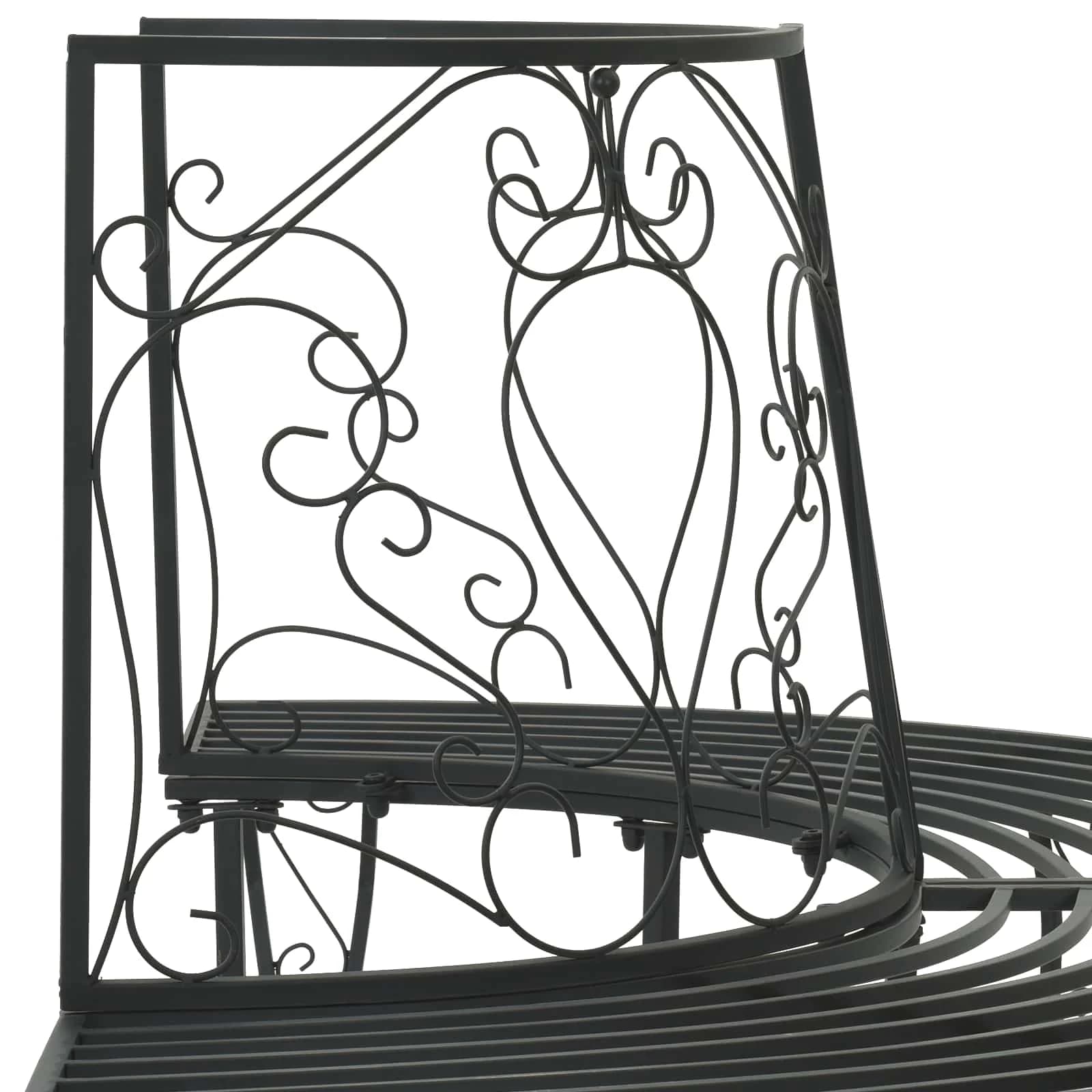 Banka Dreves 4-Število sedežev 160 x 80 x 89 cm Jeklo Črna - slika 5