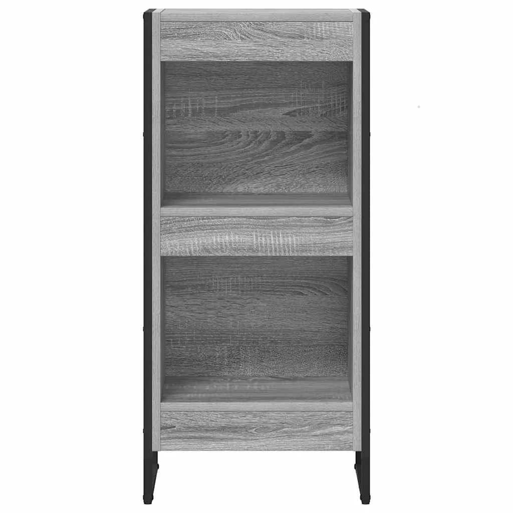 Knjigovni omar 40 x 30 x 86,5 cm Inženirski les Siva Sonoma - slika 5