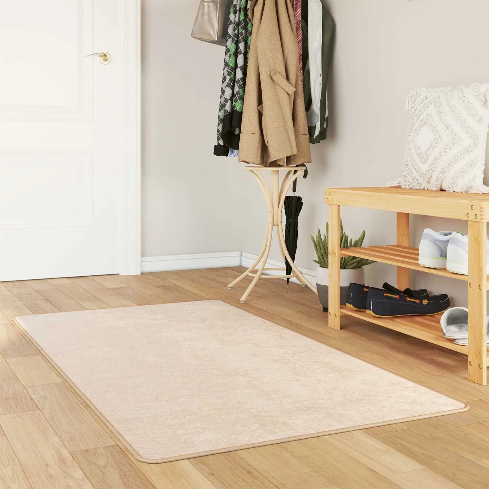 Preproga runner MARSA krema 100 x 150 cm Poliester in PVC