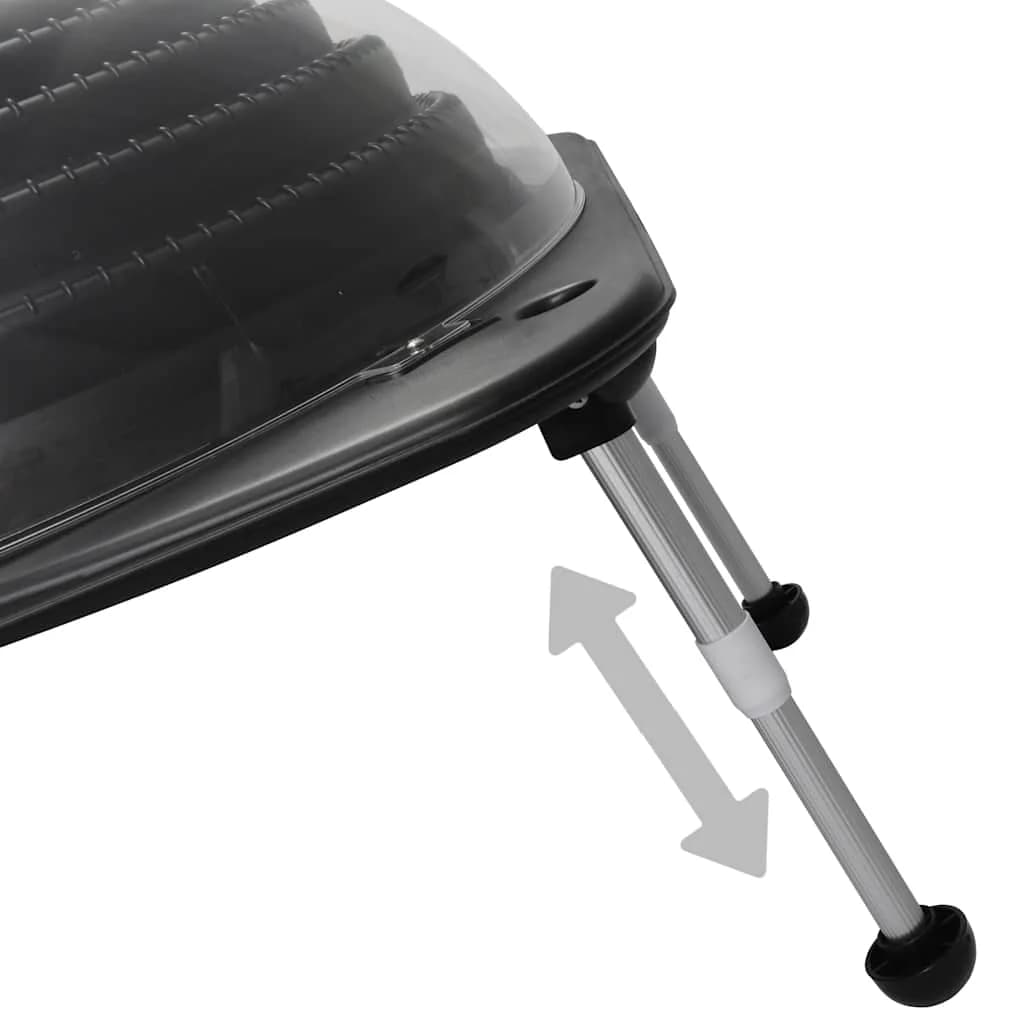 Solarni grelec za bazen iz HDPE in aluminija 75x75x36 cm - slika 3