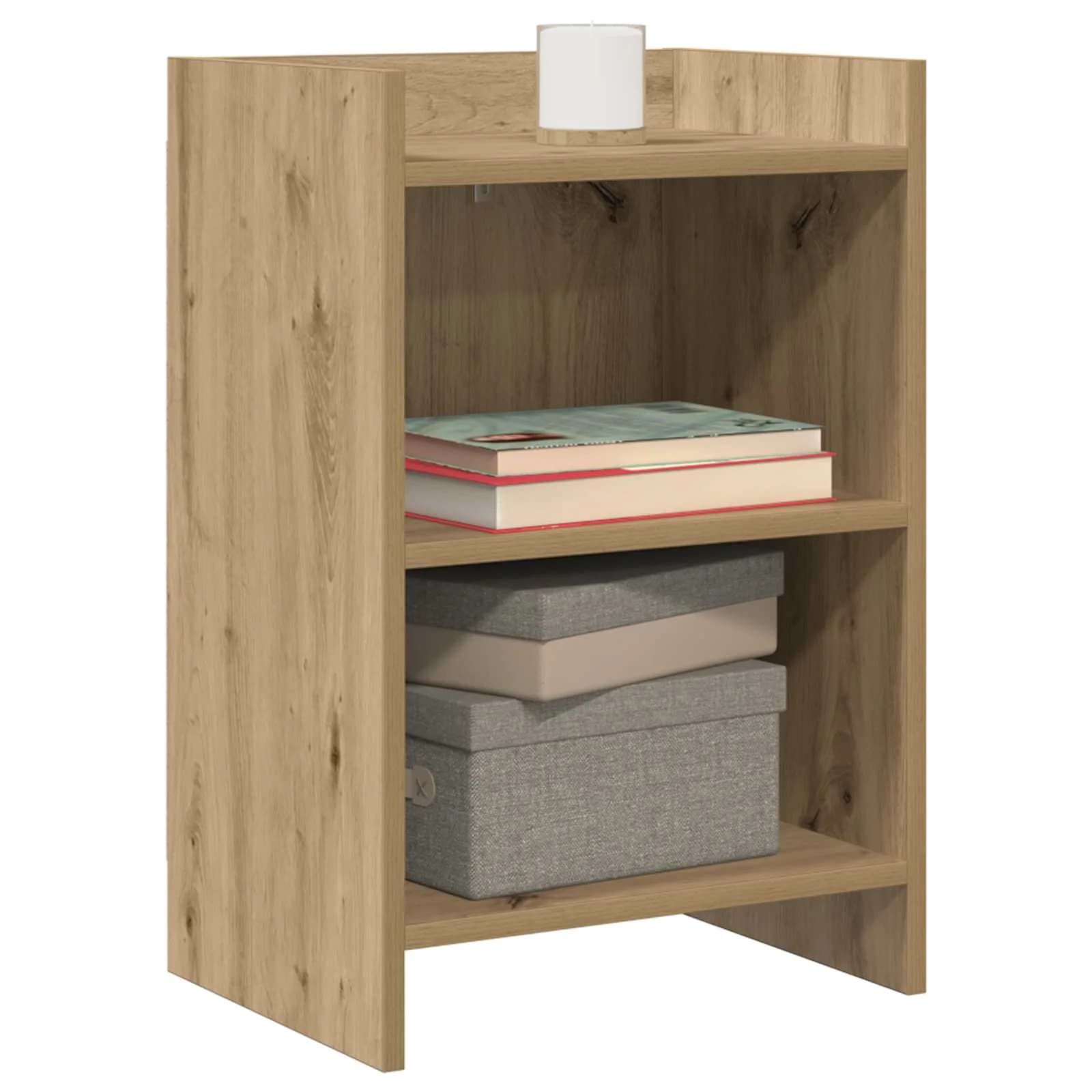 Posteljne mize 2 kos Artisan hrast 40 x 30 x 60 cm - slika 2