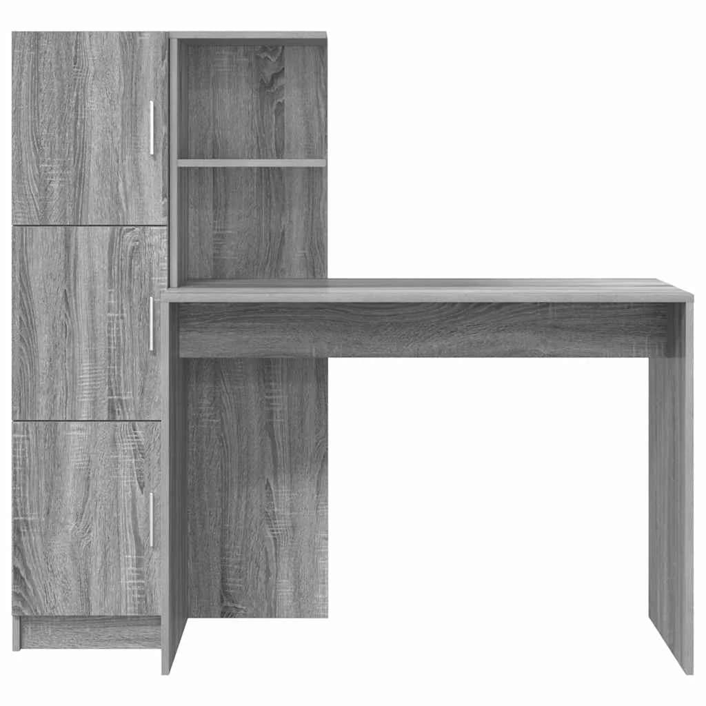 Miza Siva Sonoma 133,5 x 50 x 124 cm 2 kos - slika 8