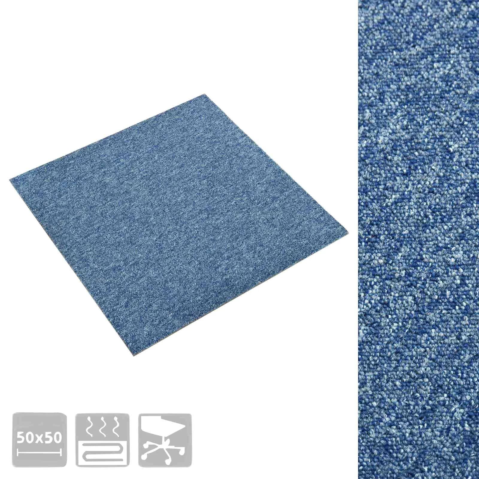 Preproga 20 kos Modra 50 x 50 cm 100% polipropilen - slika 7