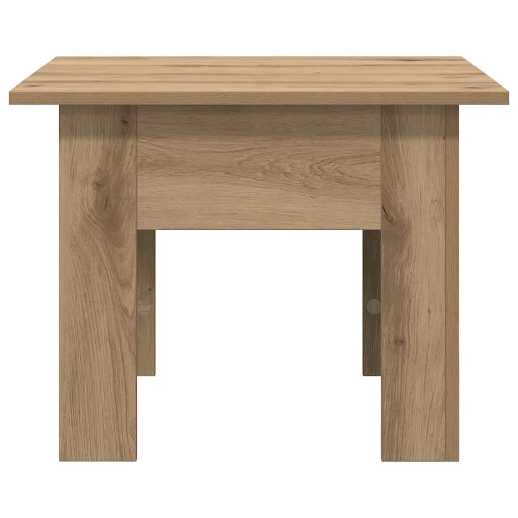 Klubska miza Umetni hrast 55 x 55 x 42 cm Inženirski les - slika 5