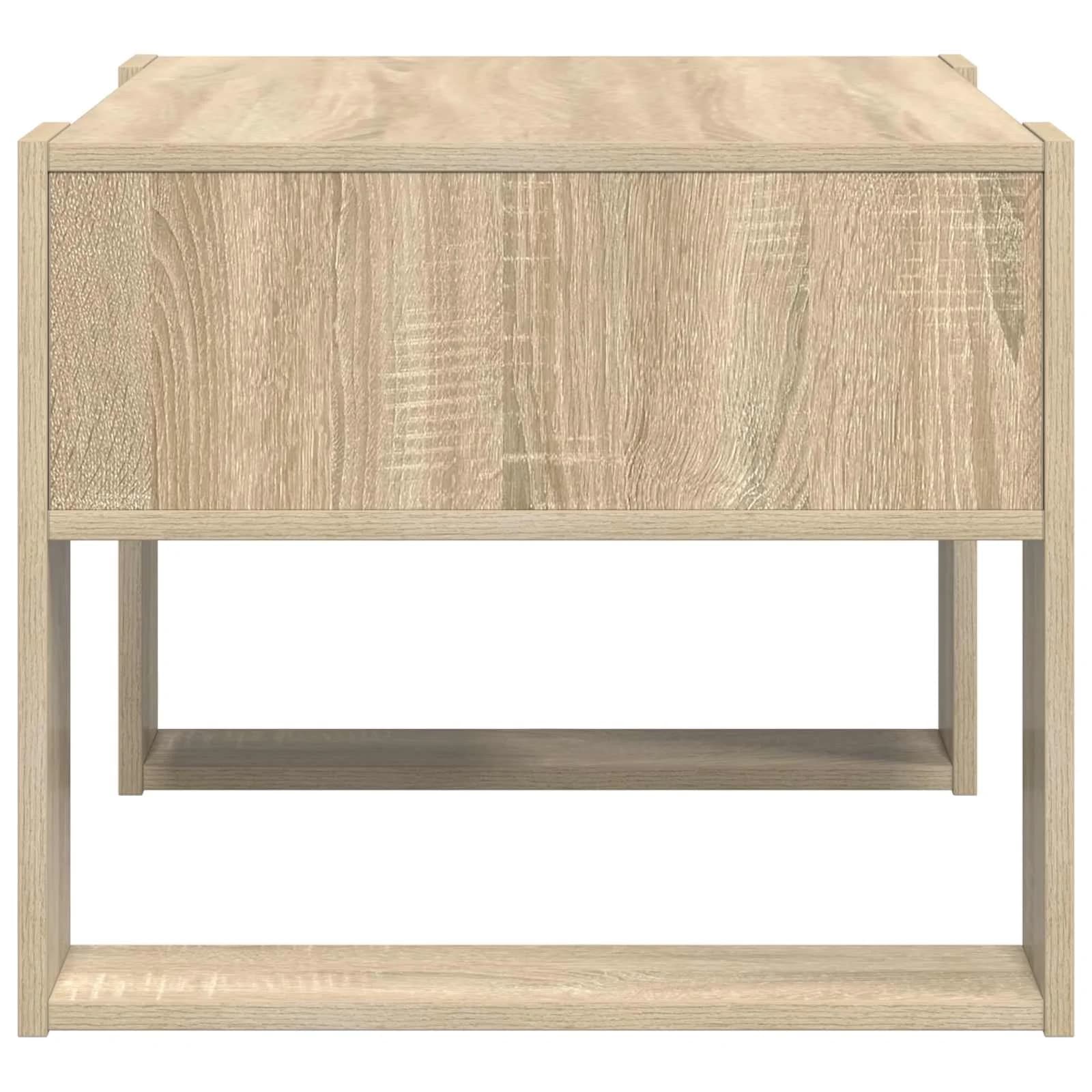 Klubska miza Sonoma hrast 66 x 53 x 45 cm Inženirski les - slika 6