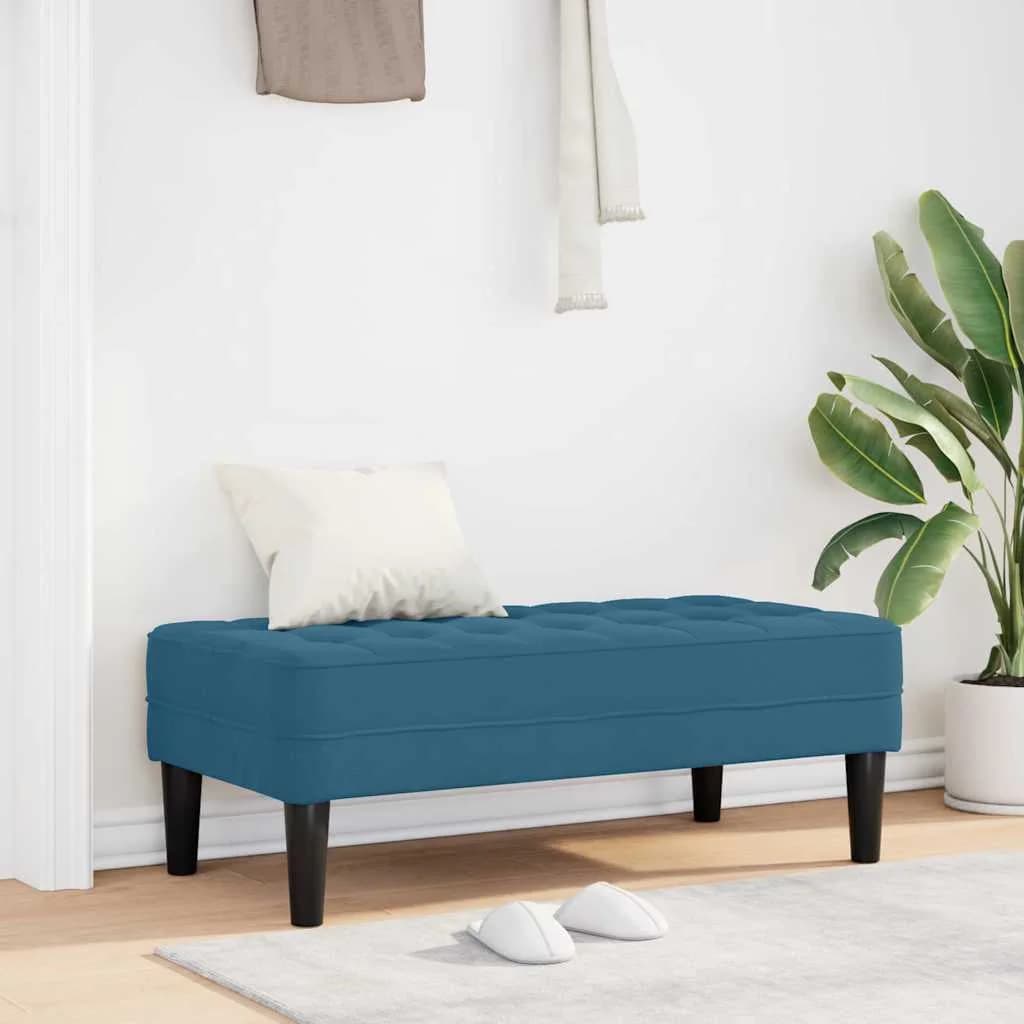 klop z blazino Modra 113 x 57 x 39 cm Žamet