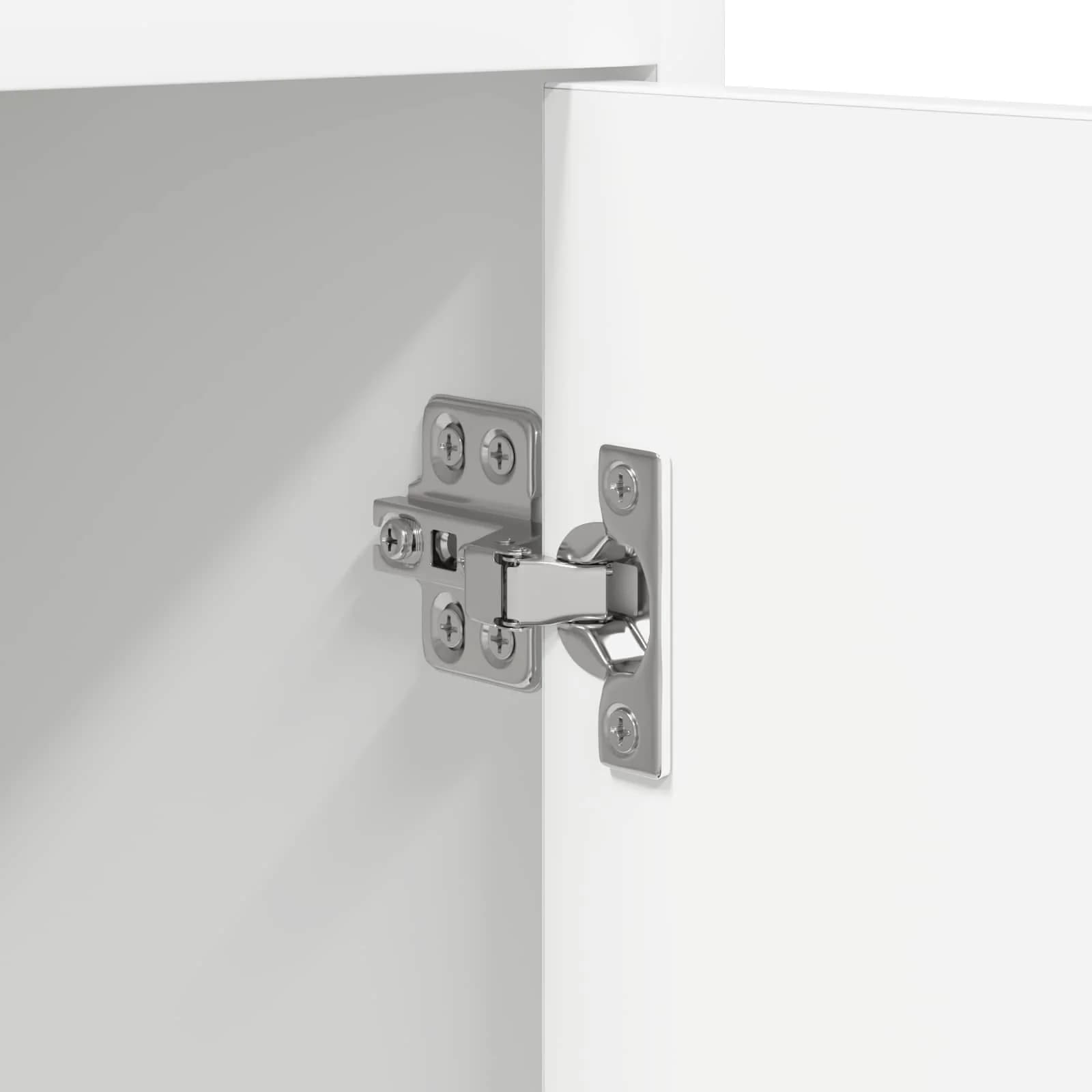 Posteljne mize 2 kos Bela 40 x 36 x 60 cm Inženirski les - slika 8